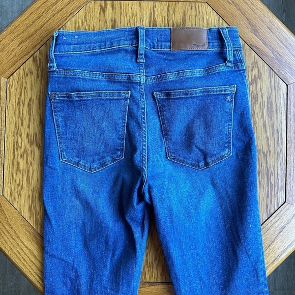 *MADEWELL* Medium Wash 9" Mid Rise Skinny Jeans Size 25 - Picture 4 of 9